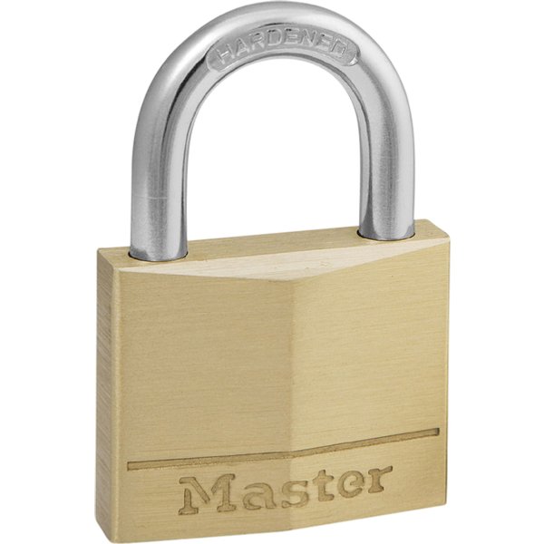 Hangslot MasterLock messing 40mm