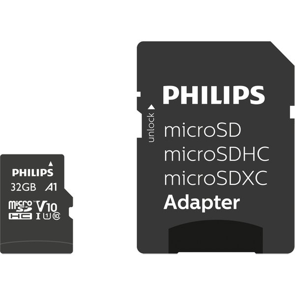 Geheugenkaart Philips Ultra Speed MicroSDHC Class 10 UHS-I U1 32GB
