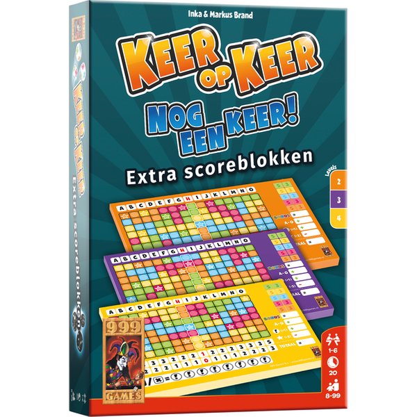 Scoreblok Keer op Keer level 2,3 en 4