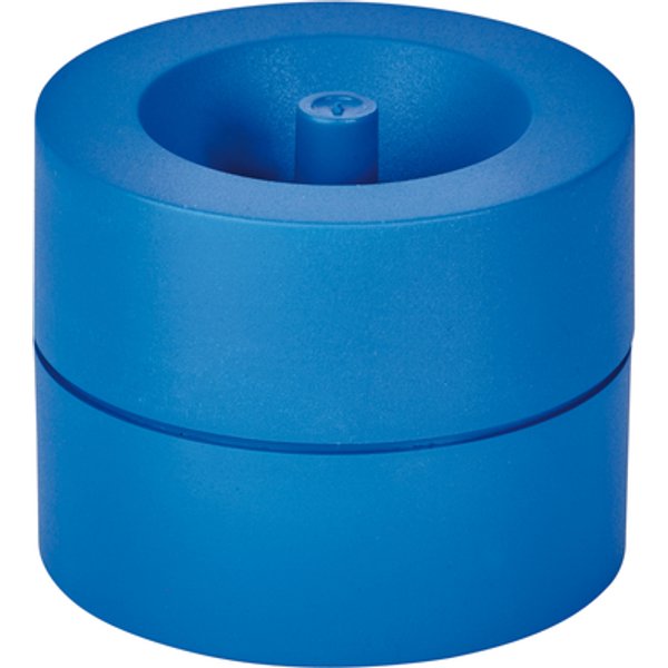 Papercliphouder MAULpro magnetisch recycled Ø73x60mm blauw