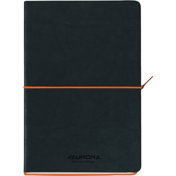 Notitieboek Aurora Tesoro A5 192blz lijn 80gr oranje