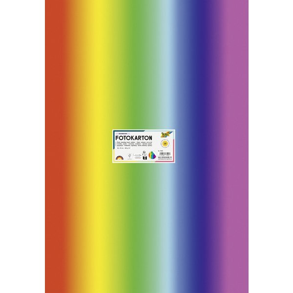 Fotokarton Folia 2-zijdig 50x70cm 300gr regenboog