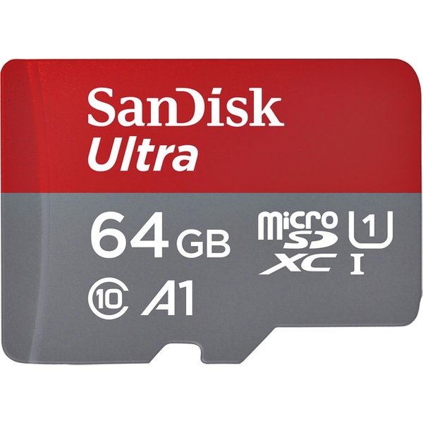 Geheugenkaart Sandisk MicroSDXC Ultra 64GB (140mb/s C10 - SDA UHS-I)