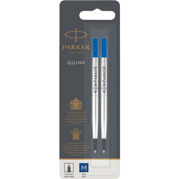 Rollerpenvulling Parker Quink blauw medium