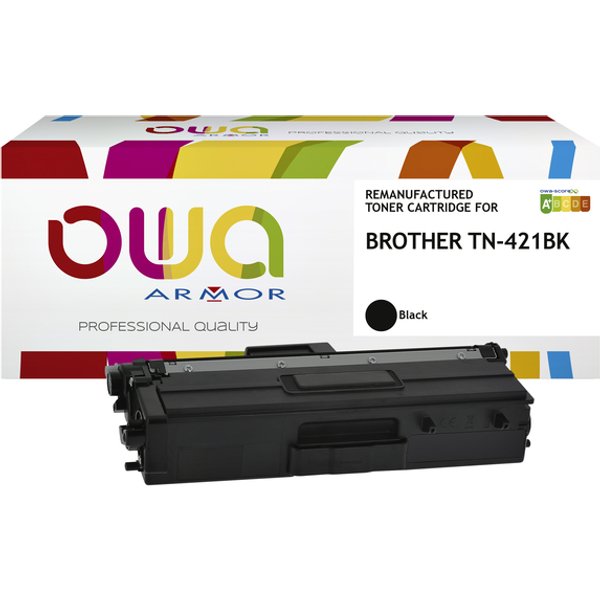 Toner OWA alternatief tbv Brother TN-421BK zwart