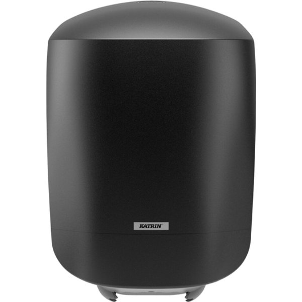 Poetspapierdispenser Katrin medium zwart 82254