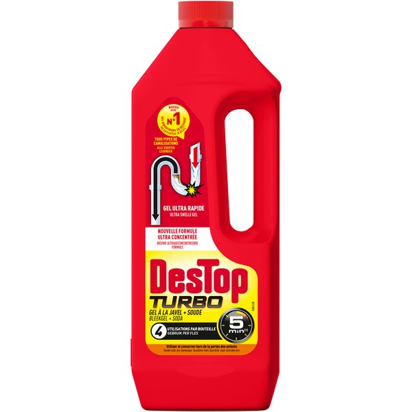 Afvoerontstopper Destop Turbo Gel 1L