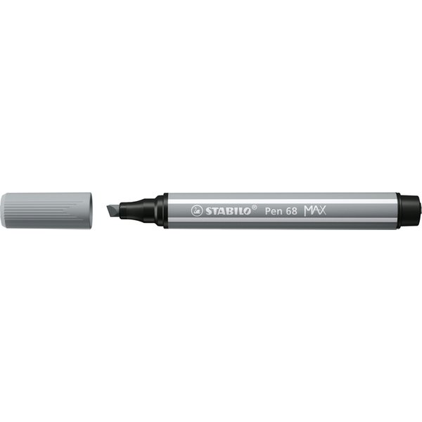 Viltstift STABILO Pen 68/95 Max middel koudgrijs