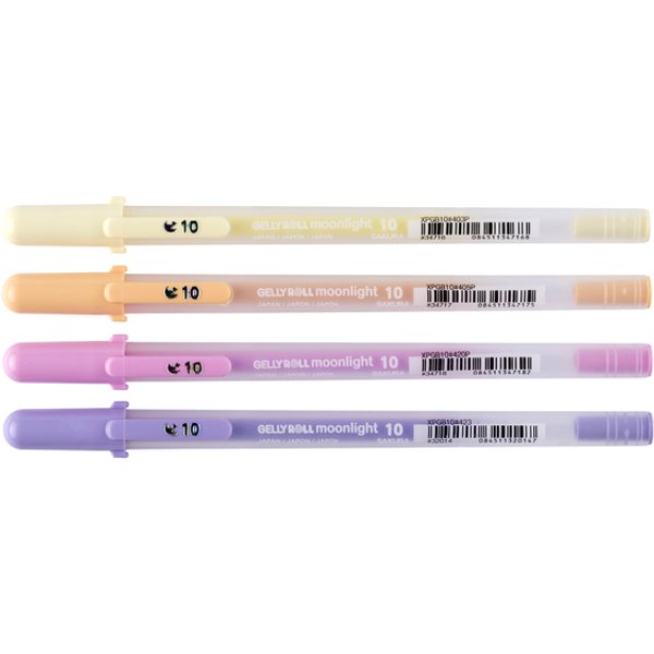Gelschrijver Sakura Gelly Roll Moonlight 10 sunrise set à 4 kleuren