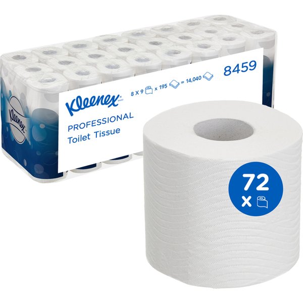 Toiletpapier Kleenex 3-laags 195vel wit 8459