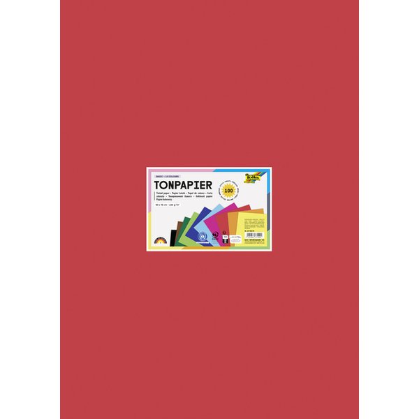 Tekenpapier Folia 50x70cm 130gram pak à 100 vel 10 kleuren