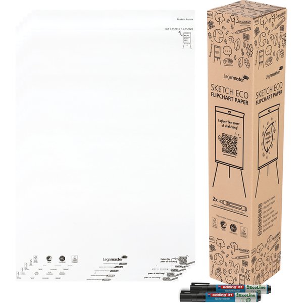 Flipoverpapier Legamaster SKETCH ECO blanco 5x 20 vellen