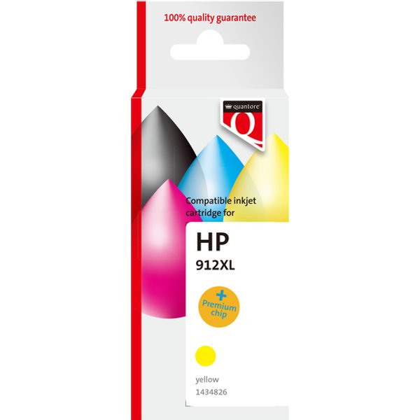 Inktcartridge Quantore alternatief tbv Hp 912XL 3YL84AE hc zwart