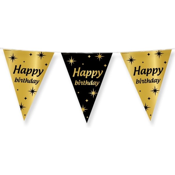 Classy Party flags foil Happy Birthday