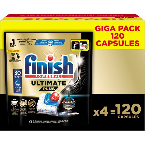 Vaatwastabletten Finish Ultimate plus 120 stuks gigapack