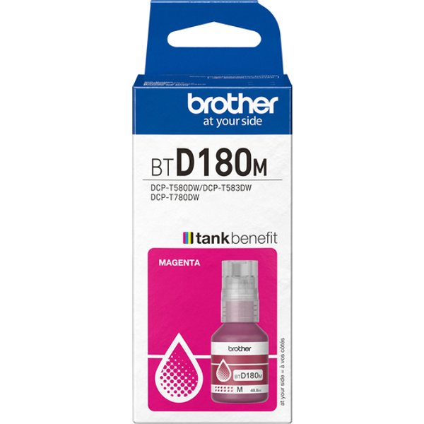 Navulinkt Brother BT-D180M rood