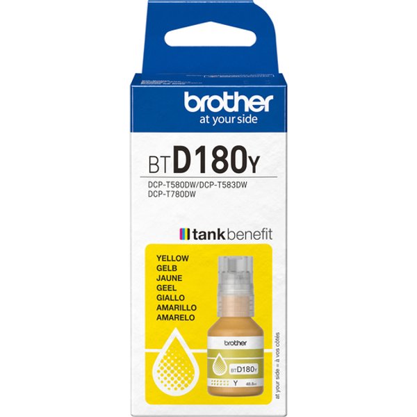Navulinkt Brother BT-D180Y geel