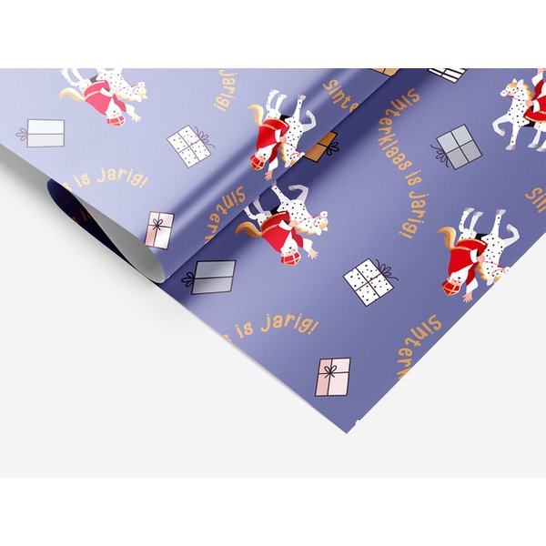 Inpakpapier Sint en Co 200x70cm assorti