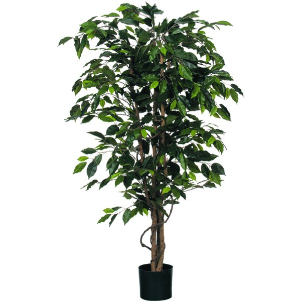 Kunstplant Mica Ficus groen in plastic pot Ø85 150cm