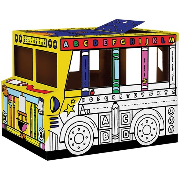 Kartonnen Speelbus Bankers Box Play inkleurbaar