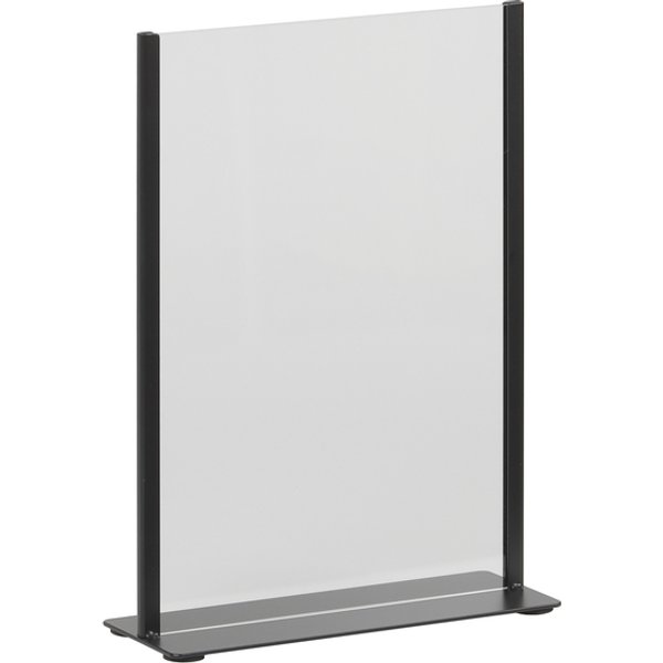 Kaarthouder Europel metaal met acryl bord A4 zwart