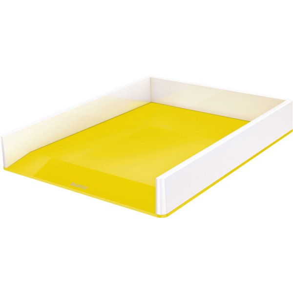 Brievenbak Leitz WOW A4 wit/geel