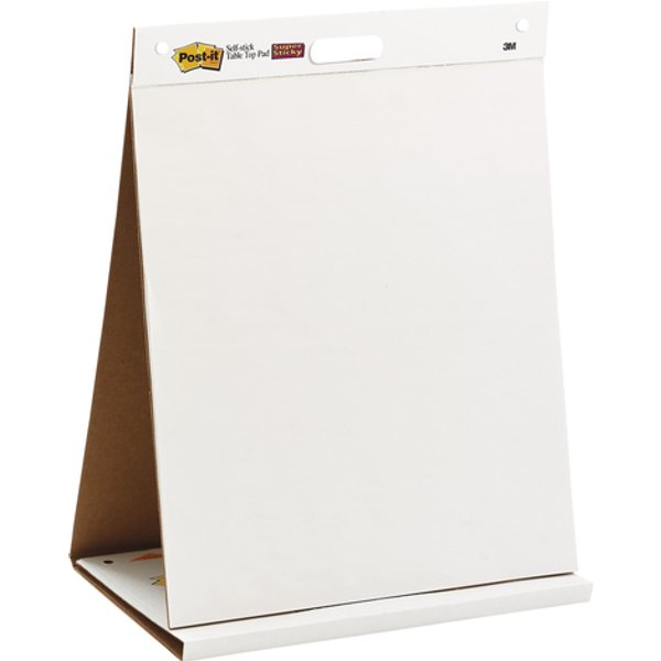 Meeting chart Post-it 563R Super Sticky 50,8x58,4cm met tafelstandaard wit 20 vel