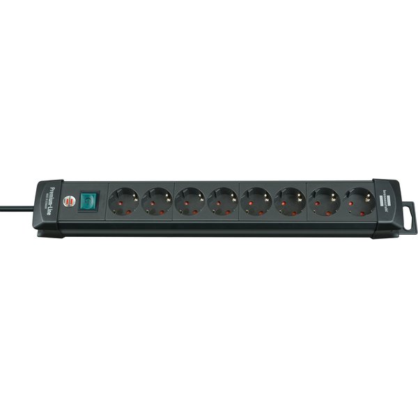 Stekkerdoos Brennenstuhl Premium 8 voudig 3 meter zwart