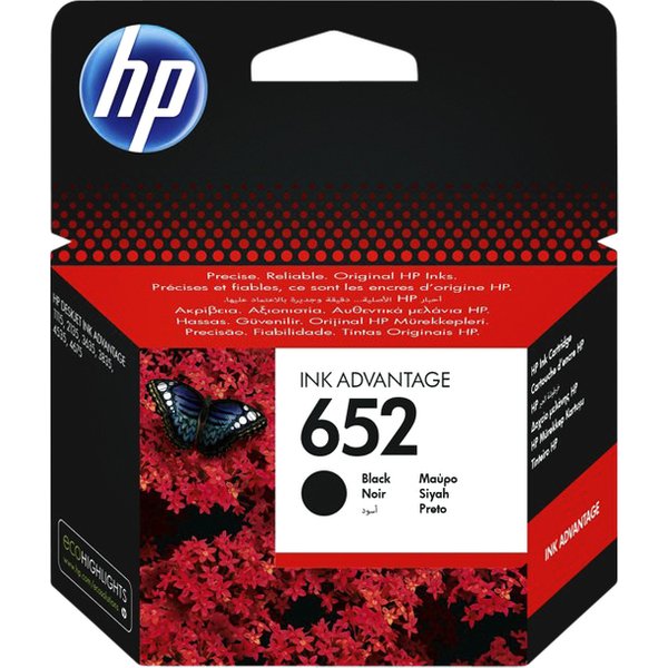 Inktcartridge HP F6V25AE 652 zwart