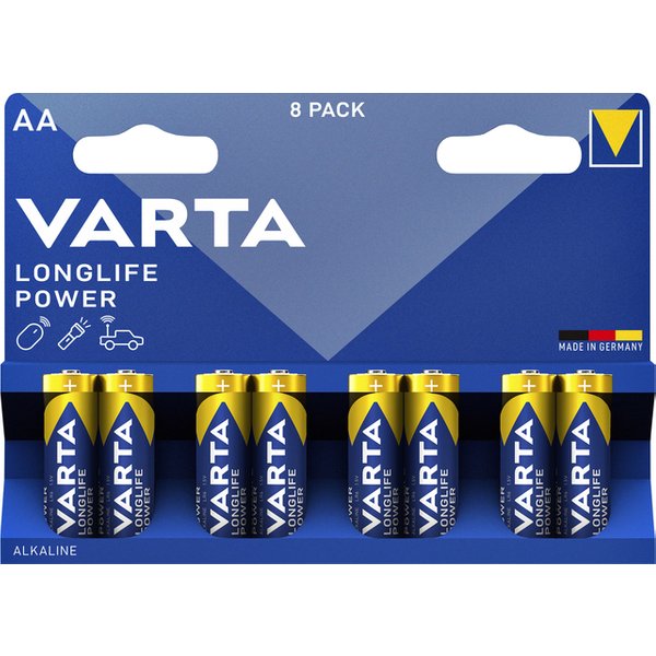Batterij VARTA Longlife Power 8x AA