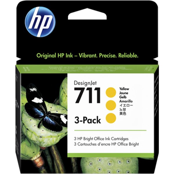 Inktcartridge HP CZ136A 711 geel