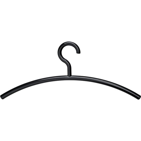 Kledinghanger MAUL acryl 460X190mm zwart 5 stuks