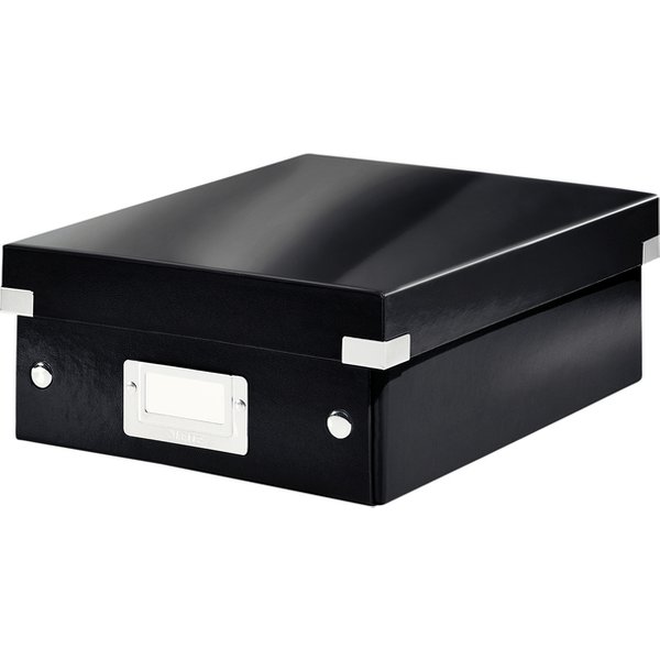 Sorteerbox Leitz WOW Click & Store 220x100x282mm gerecycled karton zwart