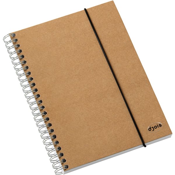 Notitieboek Kraft Line A5 140blz spiraal lijn