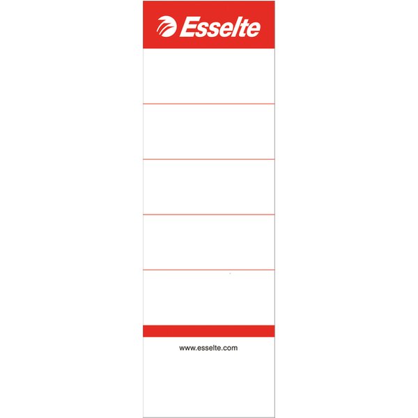 Rugetiket Esselte breed 50x158mm karton wit 100 stuks