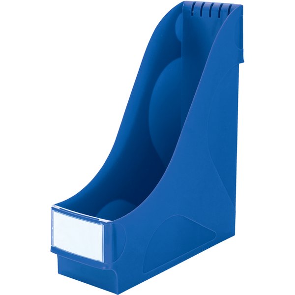 Tijdschriftencassette Leitz extra breed blauw