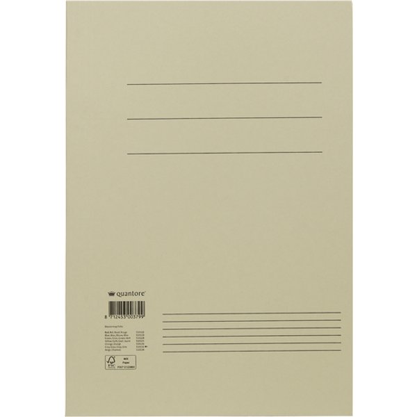 Dossiermap Quantore folio 300gr grijs