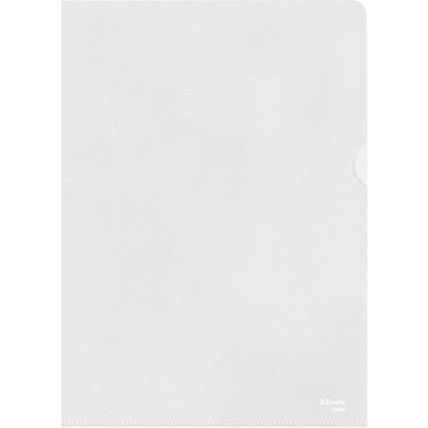Insteekmap L-model Esselte standaard copy safe PP A4 transparant 100 stuks