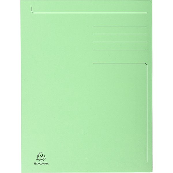 Dossiermap Exacompta Forever A4 3 kleppen 280gr groen