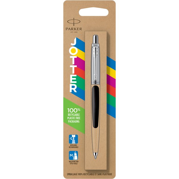 Balpen Parker Jotter Original black CT medium blister à 1 stuk