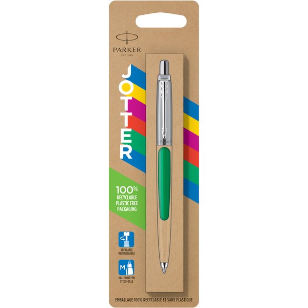 Balpen Parker Jotter Original green CT medium blister à 1 stuk