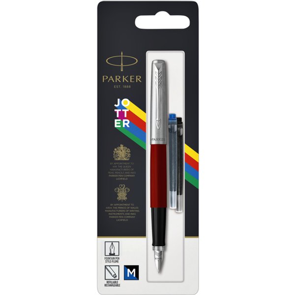 Vulpen Parker Jotter Original CT M rood blister à 1 stuk