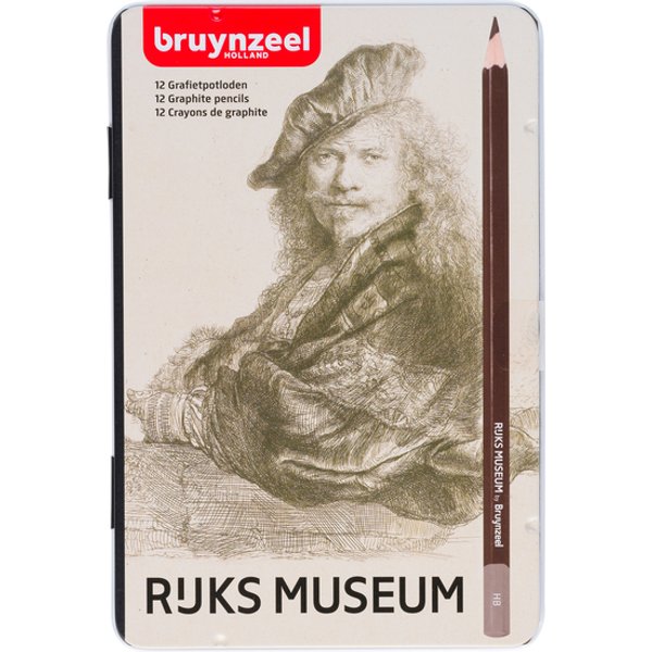 Potlood Bruynzeel Rijksmuseum Rembrandt van Rijn blik à 12 hardheden