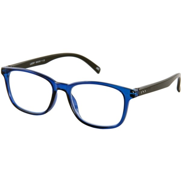 Leesbril I Need You +2.00 dpt Lucky blauw-zwart