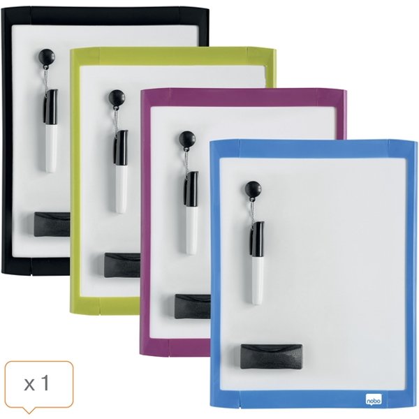 Whiteboard Nobo 21.6x28cm magnetisch assorti