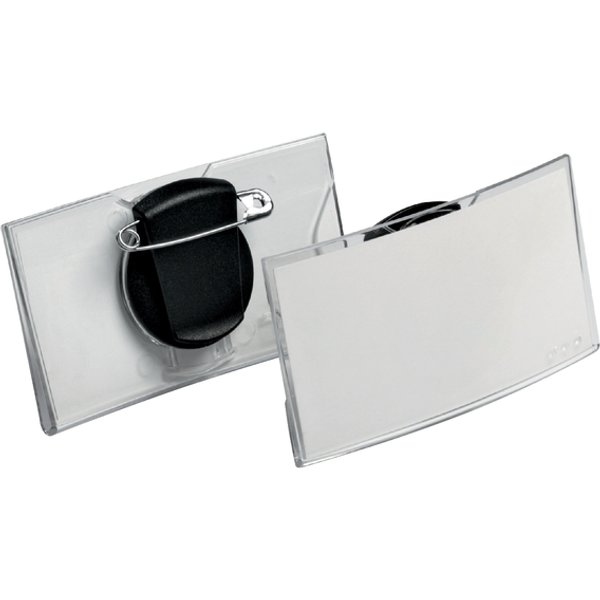 Badge Durable 8124 convex met combiklem 40x75mm