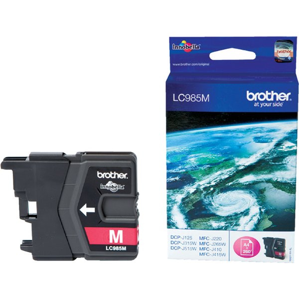 Inktcartridge Brother LC-985M rood