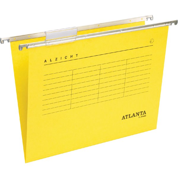 Hangmap Djois Alzicht folio frontaal recycled V-bodem geel