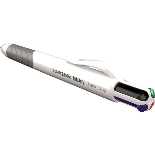Balpen Paper Mate Inkjoy 4 kleuren Quatro standaard medium