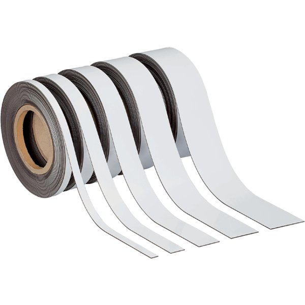 Magneetband MAUL beschrijf- wisbaar 10mx30mmx1mm wit